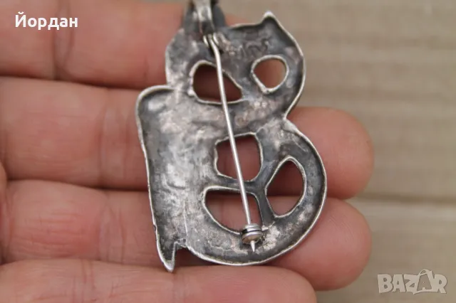 Сребърна брошка , снимка 5 - Други - 49651899