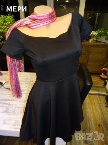 ПОМОЦИЯ! Дамска Черна Рокличка+ПОДАРЪК шалче, снимка 8 - Рокли - 27175665