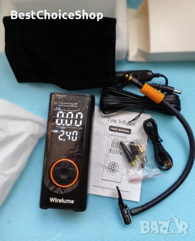 Безжичен електрически компресор 150PSI – DC 12V