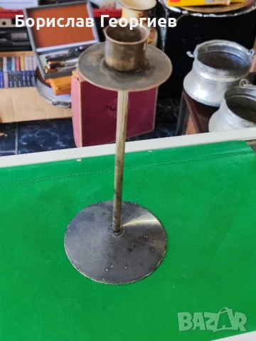 Свещник посребрен руски