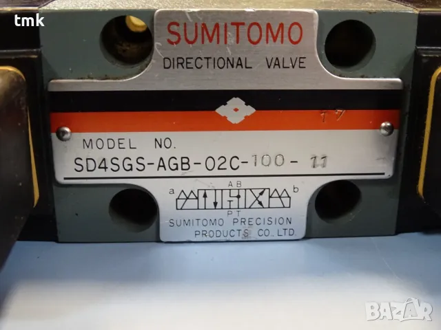 Хидравличен разпределител SUMITOMO SD4SGS-AGB-02C-100-11 directional valve 100V, снимка 6 - Резервни части за машини - 47861595