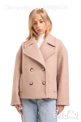 Дамско Късо Палто Copenhagen - Капучино, снимка 2 - Палта, манта - 43069309