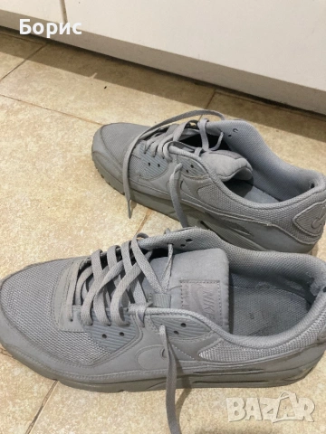 Nike Air Max 90 Wolf Grey,46",100% оригинални, снимка 9 - Маратонки - 53161359