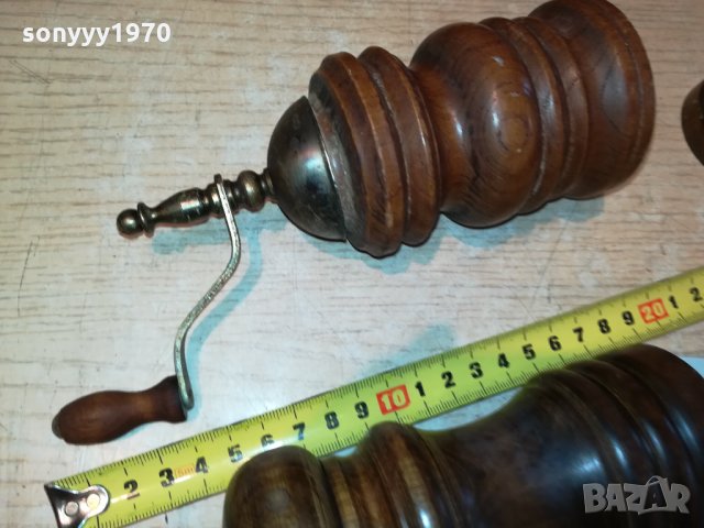 3бр дървени прибори-сол/пипер от германия 2810211706, снимка 9 - Антикварни и старинни предмети - 34613803
