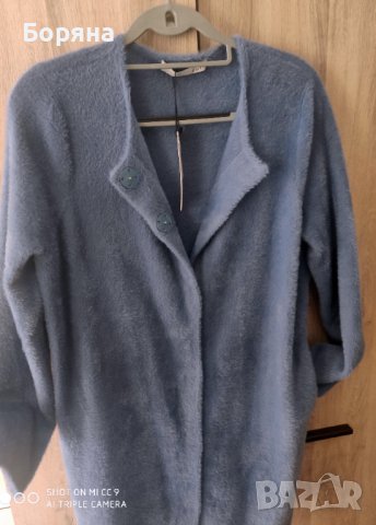 НАМАЛЕНА - OUI нова с етикет луксозна жилетка тип палто имитация кашмир, снимка 5 - Жилетки - 43244983