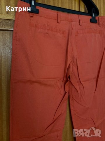 Дамски оранжев панталон, снимка 4 - Панталони - 25714593