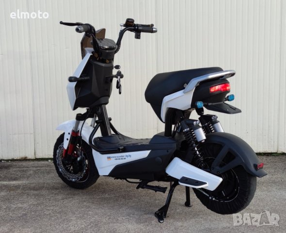 Електрически скутер YC-H в бял цвят, снимка 8 - Мотоциклети и мототехника - 43701446