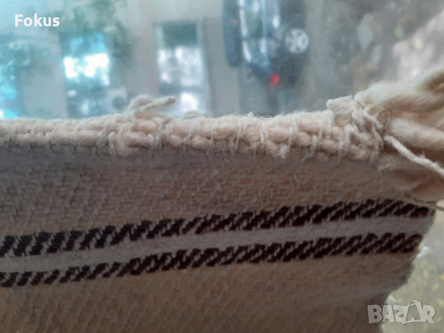 Стара дебела вълнена черга килим рогозка, снимка 4 - Антикварни и старинни предмети - 53413060
