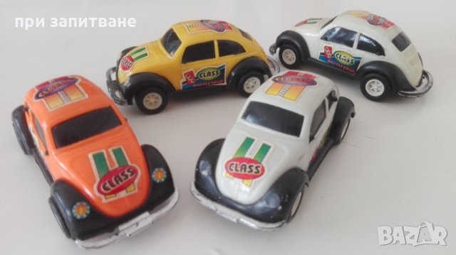 Винтидж пластмасови vw колички Фолксваген бийтъл, 12 см., снимка 3 - Колекции - 32726837