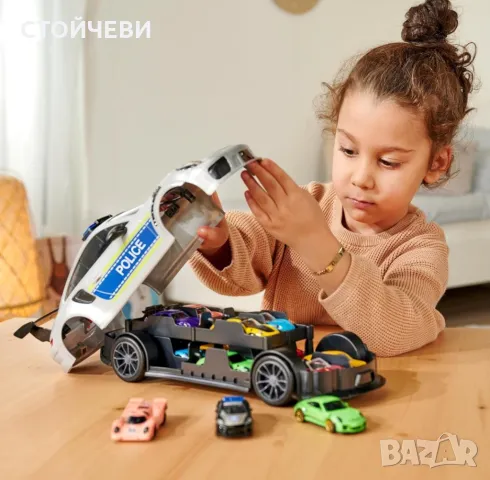 Комплект полицейска и състезателна кола Majorette, Porsche 911 GT3 RS, снимка 2 - Коли, камиони, мотори, писти - 48647344