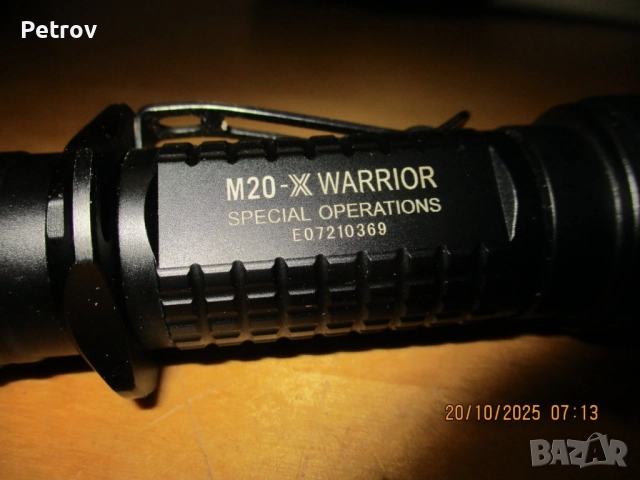 OLIGHT M20-X WARRIOR - MADE IN GERMANY - LED 500 Lumen / 200 m - Тактически, Военен - NATO Прожектор, снимка 3 - Други инструменти - 52269456