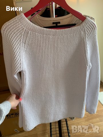 Дебела плетена бяла блуза, снимка 6 - Блузи с дълъг ръкав и пуловери - 39547109