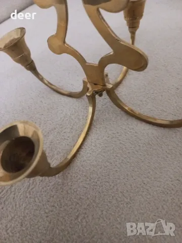 Месингов свещник, снимка 4 - Други - 48056788