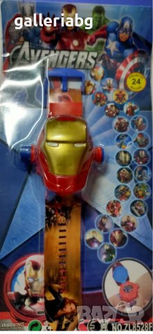 Детски часовник на Железният Човек с проектор (Iron Man,Marvel,Avengers)
