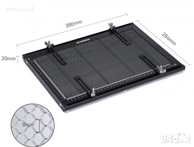 Пчелна пита ATOMSTACK SCULPFUN различни размери CNC лазер лазерно гравиране рязане, снимка 7 - Други машини и части - 36524603
