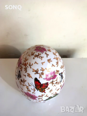 Прекрасно Колекционерско Голямо Порцеланово Яйце, снимка 2 - Декорация за дома - 51139195