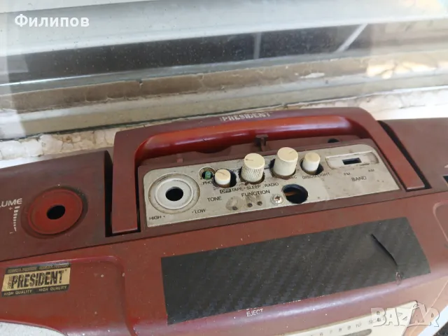 стари мощни комп. колони в корпус от касетофон, снимка 4 - Радиокасетофони, транзистори - 49422626