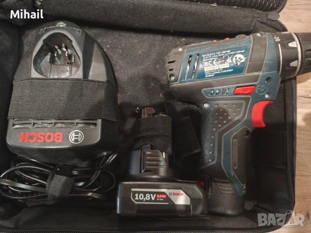 Акумулаторен винтоверт Bosch GSR 10,8-2-LI Professional, снимка 3 - Винтоверти - 52017014