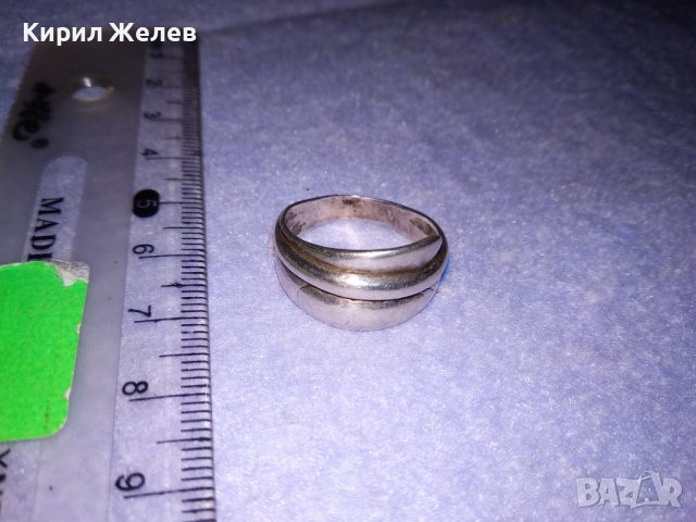 СТАР СТИЛЕН СРЕБЪРЕН ПРЪСТЕН СРЕБРО 925 РЪЧНА МАЙСТОРСКА РЕТРО АРТ ИЗРАБОТКА 36419, снимка 11 - Пръстени - 39460664