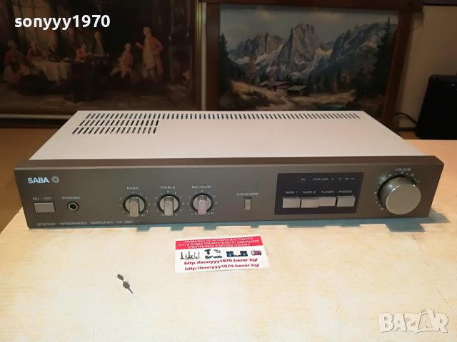 SABA MI 780 STEREO AMPLIFIER-ВНОС GERMANY 0806221937, снимка 3 - Ресийвъри, усилватели, смесителни пултове - 37024410