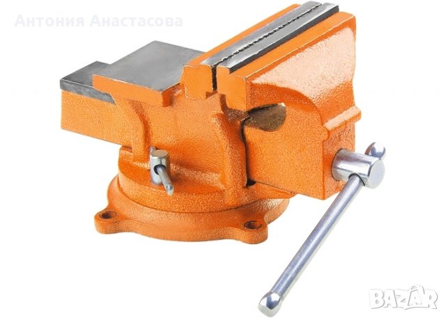 Въртящо се менгеме за плот с наковалня  100 мм