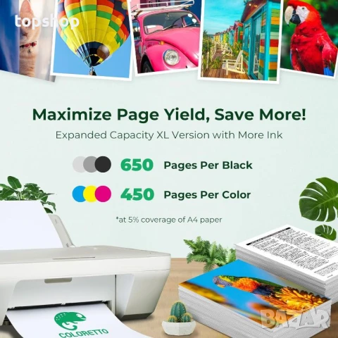 303XL Касета с мастило за принтер HP 303 XL черно и цветно, съвместимо с Envy Photo 622, снимка 7 - Консумативи за принтери - 50578054