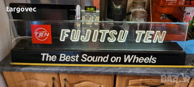 уникална светеща реклама от 80-те години Fujitsu Ten