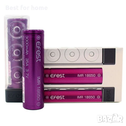 Батерия акумулаторна EFEST 18650 3000mAh 35A, снимка 2 - Друга електроника - 44010283