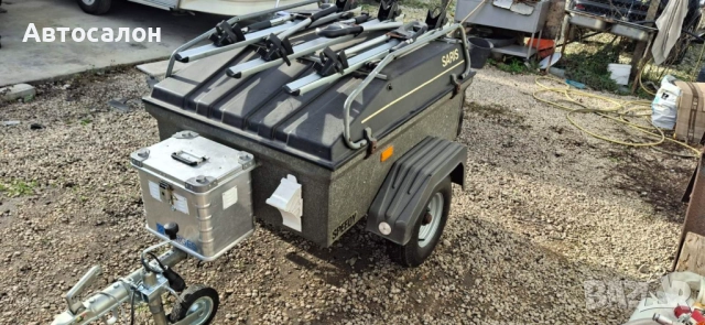 Ремарке Saris със стойка за три велосипеда , снимка 3 - Ремаркета - 52561134