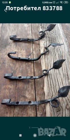 Закачалка от ковано желязо(кука), снимка 4 - Декорация за дома - 39391239
