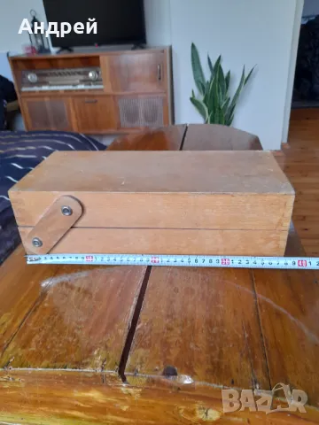 Стара дървена картонетка,сандъче, снимка 2 - Други ценни предмети - 47824812