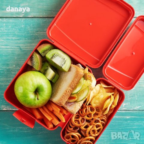 3150 Двойна кутия за храна с отделно отварящи се капаци, снимка 2 - Кутии за храна - 38318342