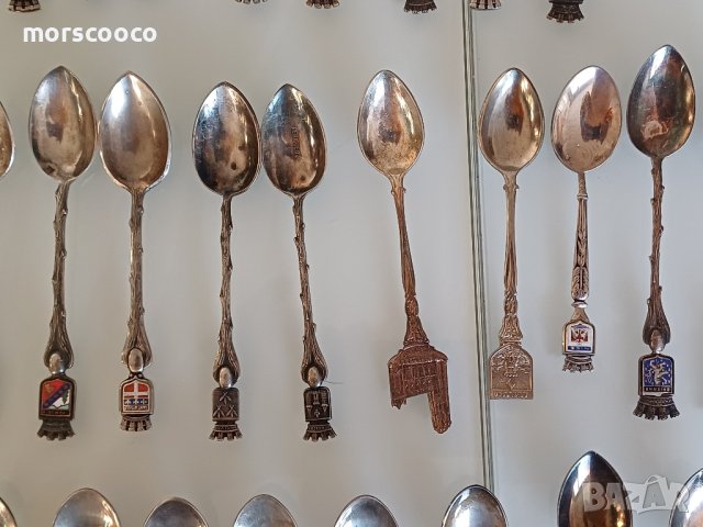 Стари сувенирни лъжички със сребърно покритие, снимка 5 - Антикварни и старинни предмети - 42998367