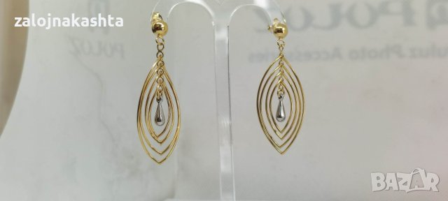 Нови Златни обеци-3,52гр/14кр, снимка 3 - Обеци - 40663088