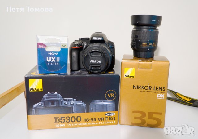 Фотоапарат NIKON D5300 18-55 VR II Kit, снимка 4 - Фотоапарати - 43975884