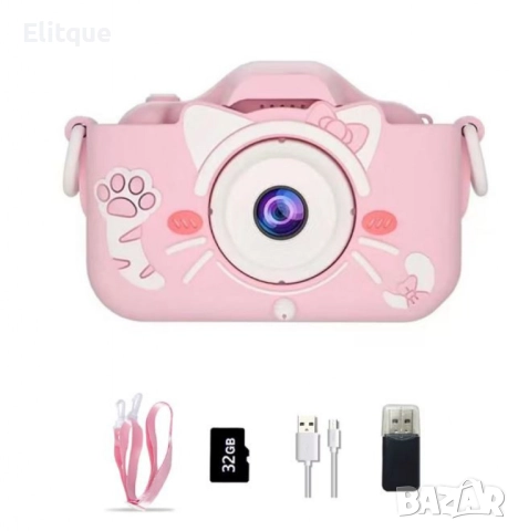 Детски цифров фотоапарат 1080P  – Идеалният подарък за малки фотографи, снимка 2 - Други - 52591098