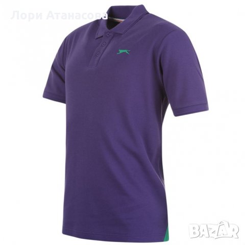  Стилна тениска в зелено,розово,лилаво и оранжево " Slazenger " с къс ръав,внос от Англия-предно зак, снимка 4 - Тениски - 26536752