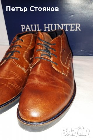 Стилни мъжки кларкове от естествена кожа PAUL HUNTER №46, снимка 3 - Мъжки боти - 27180009