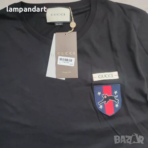 Тениска Gucci черна, снимка 3 - Тениски - 50241588