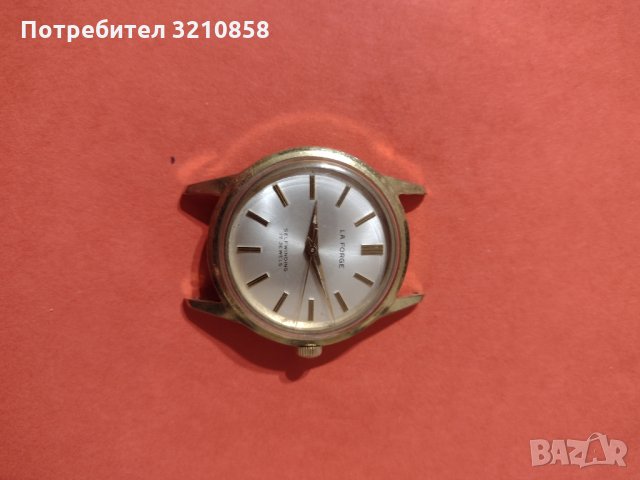 Мъжки часовник,,La Forge", позлатен, снимка 1 - Мъжки - 35429206