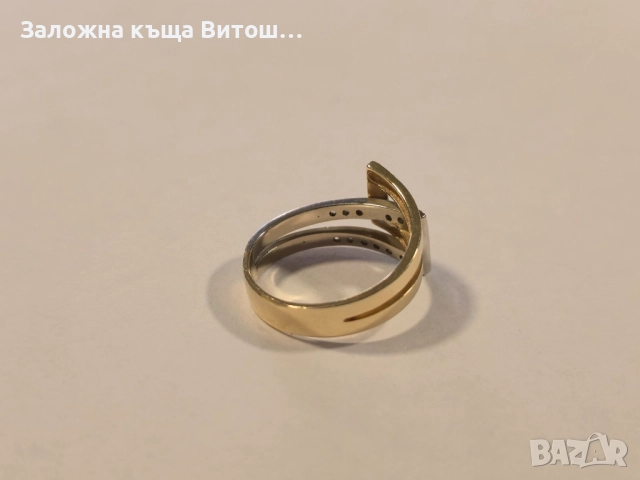 Златен пръстен 14к 4.3гр., снимка 3 - Пръстени - 51691646