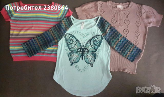 Официални пролетни блузки за момиченца/122-128