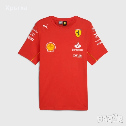 Puma Scuderia Ferrari Team - Оригинална мъжка тениска размер XL