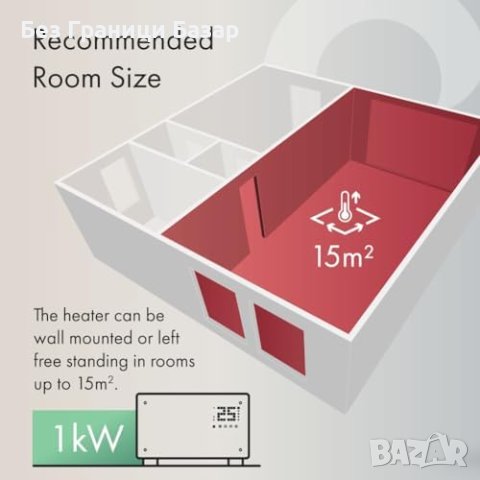 Нов Wifi интелигентен електрически нагревател радиатор печка стая, снимка 8 - Отоплителни печки - 43687900
