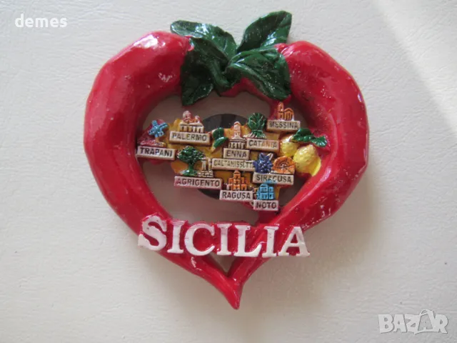 Магнит от Сицилия, Италия, снимка 3 - Колекции - 48016693