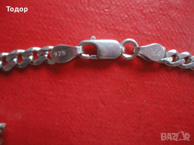 Невероятна сребърна верижка ланец 925 , снимка 5 - Колиета, медальони, синджири - 39941188