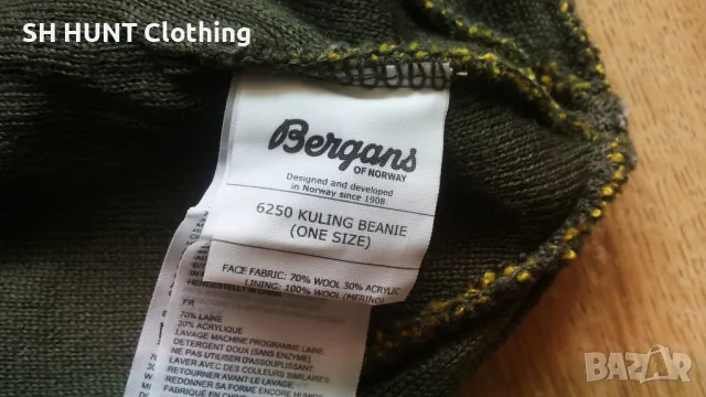 Bergans OF NORWAY KULING BEANIE 100% Merino Wool размер One Size зимна шапка - 1051, снимка 5 - Шапки - 49427506