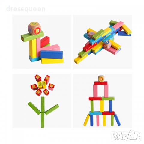 3619 Дженга  с животни и зарчета, снимка 6 - Образователни игри - 36765615