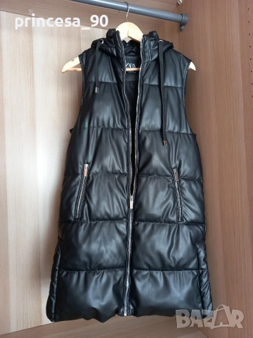 Кожен елек Zara , снимка 2 - Елеци - 53582676