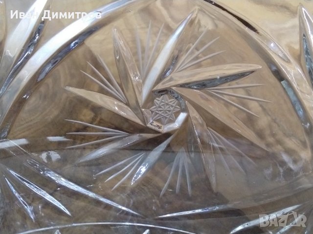 Старинна кристална фруктиера 24/8, / Antique crystal fruit bowl, снимка 2 - Антикварни и старинни предмети - 36691149